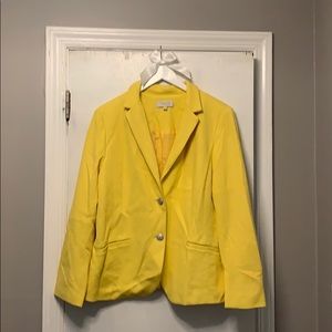 Talbots yellow blazer